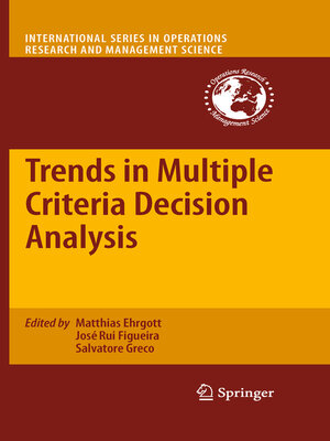 cover image of Trends in Multiple Criteria Decision Analysis